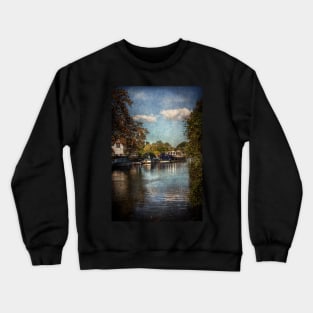 Above The Mill At Goring on Thames Crewneck Sweatshirt